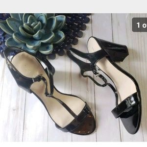 Jaunt Women Black Strappy High Heel Shoe Size 10 M